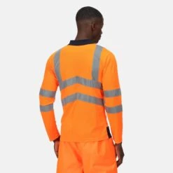 Regatta Mens HiVis Polo Shirt (Orange/Navy) 14 Regatta Mens HiVis Polo Shirt (Orange/Navy) -Hiking Equipment Store ke3b9b6b4c505c25fcb1a9e11729cc21b