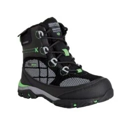 Regatta Childrens/Kids Hawthorn Evo Walking Boots (Black/Summer Green)