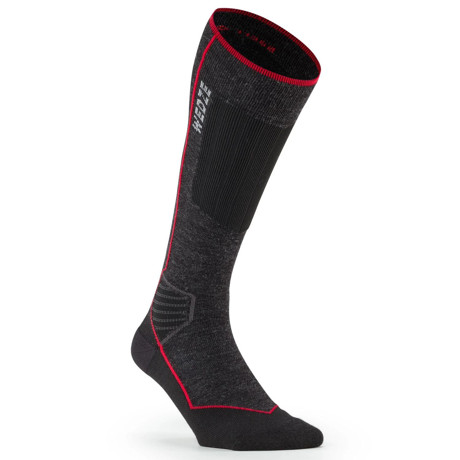 WEDZE ADULT WOOLLEN SKI AND SNOWBOARD SOCKS - 900 WOOL - BLACK 3 WEDZE ADULT WOOLLEN SKI AND SNOWBOARD SOCKS - 900 WOOL - BLACK