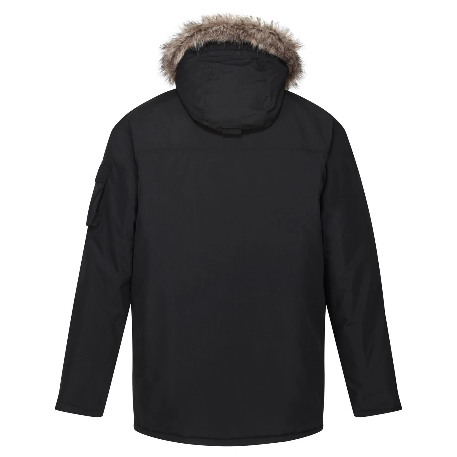 Regatta Mens Salinger II Faux Fur Insulated Parka (Black) 4 Regatta Mens Salinger II Faux Fur Insulated Parka (Black) - Image 2