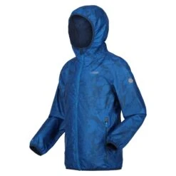 Regatta Kids' Printed Lever Packaway Waterproof Jacket