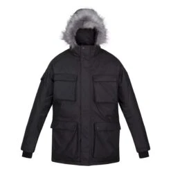Regatta Mens Aziel Waterproof Parka (Black)