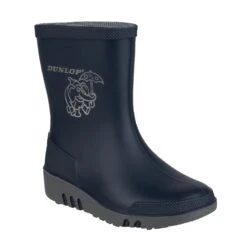 Dunlop Childrens/Kids Elephant Wellington Boots (Blue/Grey)